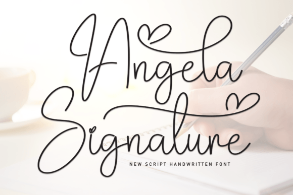 Angela Signature: The Handwritten Typeface for Authentic Branding