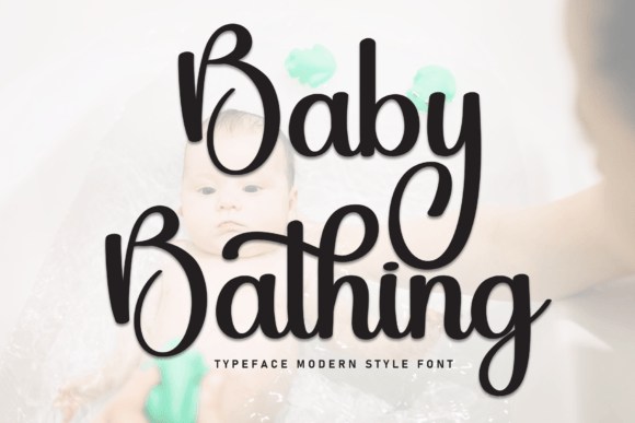 Baby Bathing: A Delicate Handwritten Typeface for Editorial Design
