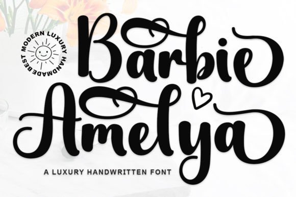 Barbie Amelya: The Elegant Script Font for Premium Branding