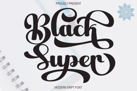 Black Super: The Handwritten Typeface for Polished Brand Identity