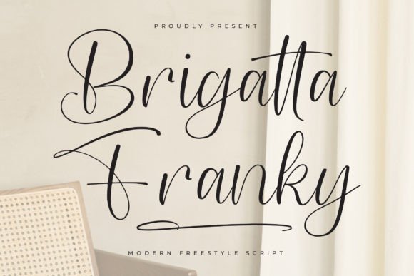 Brigatta Franky: A Stylish Script Font for Elegant Craft Projects
