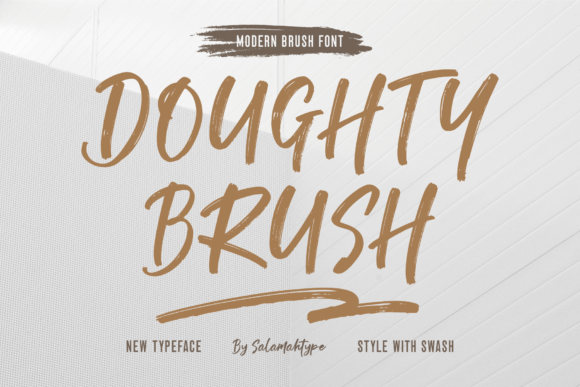 Doughty Brush: A Modern Brush Typeface for Bold Brand Identity
