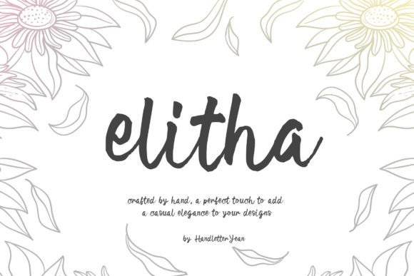 Elitha: A Hand-Drawn Typeface for Sophisticated Web Design