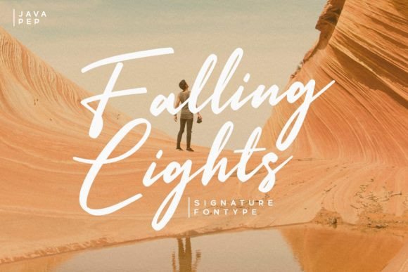 Falling Lights: A Soft Script for Editorial and Brand Identity