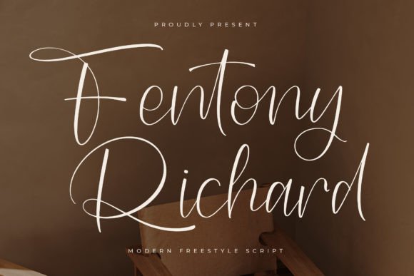 Fentony Richard: A Graceful Script Typeface for Editorial Design