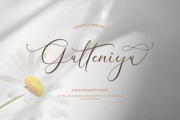 Galteniya: A Luxury Script Font for Editorial Design
