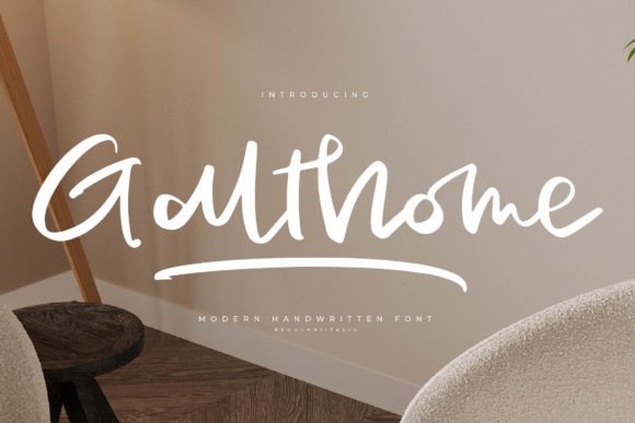 Galthome: A Stylish Script Typeface for Elegant Branding