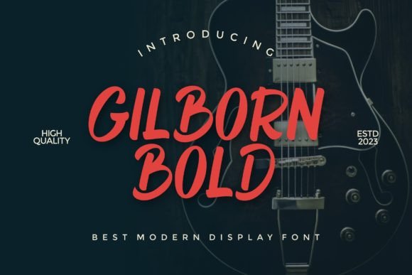 Gilborn Bold: Elevating Handmade Brand Identity with Script Amp Typography