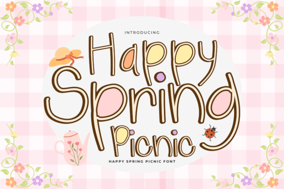 Happy Spring Picnic: A Playful Script Font for Seasonal Campaigns