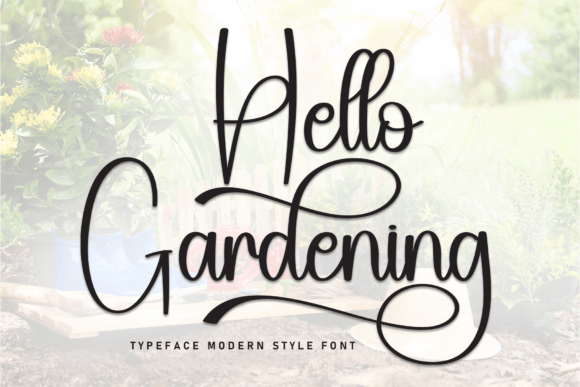 Hello Gardening: A Delicate Handwritten Typeface for Soft Brand Identities