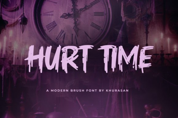 Hurt Time: A Modern Brush Typeface for Digital Brands