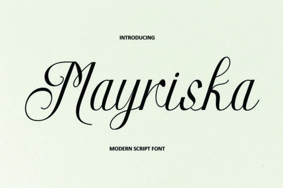 Mayriska Script: A Modern Typeface for Editorial Elegance