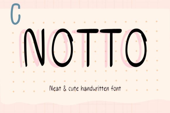Notto Typeface: Elevating Editorial Design with Neat Handwriting