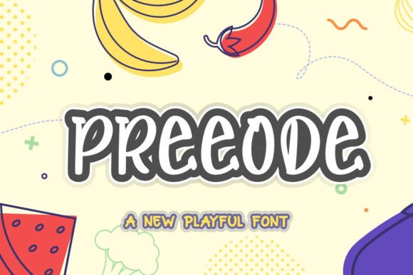 Preeode: A Whimsical Script Font for Modern Editorial Design