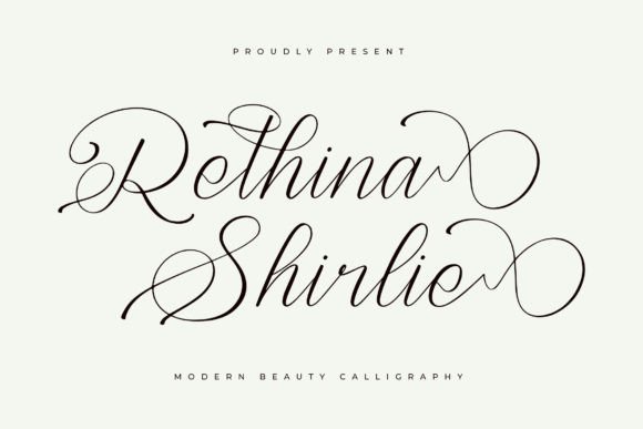 Rethina Shirlie: A Modern Script Typeface for Editorial Design