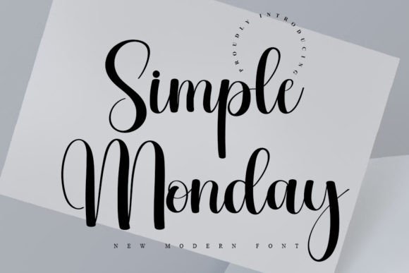 Simple Monday: A Handwritten Typeface for Casual Brand Identity