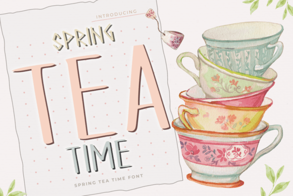Spring Tea Time: A Whimsical Script Font for Boutique Branding