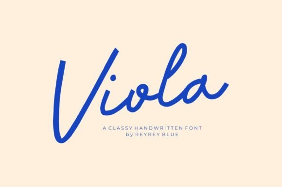 Viola: A Handwritten Typeface That Brings Warmth to Digital Brands